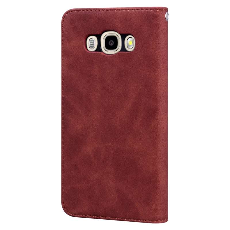 For Samsung Galaxy J5 (2016) / J510 Frosted Business Magnetic Horizontal Flip PU Leather Case with H