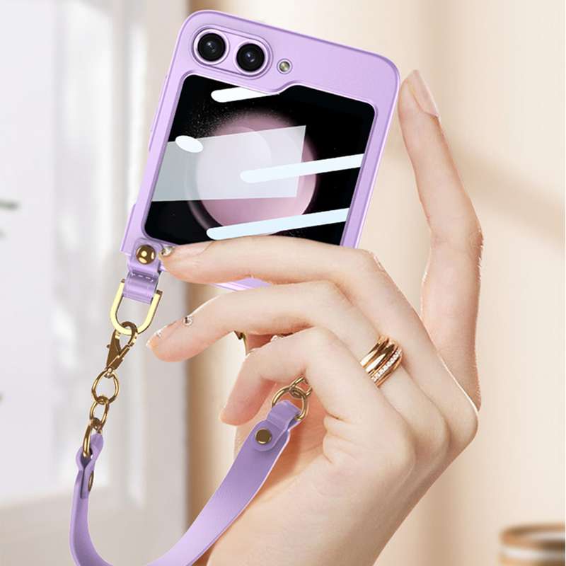 For Samsung Galaxy Z Flip5 GKK Ultra-thin Handbag Phone Case(Pink)