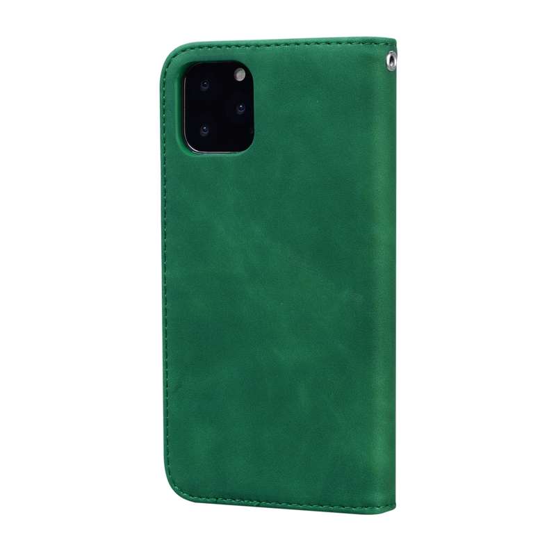 For iPhone 11 Pro Max Frosted Business Magnetic Horizontal Flip PU Leather Case with Holder & Card S