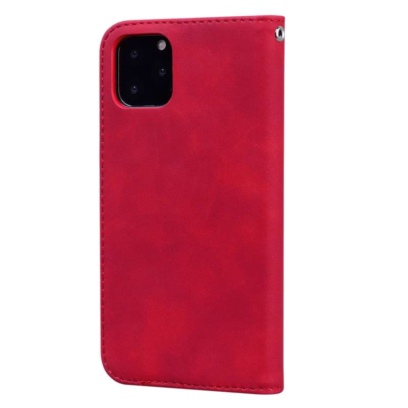 For iPhone 11 Pro Max Frosted Business Magnetic Horizontal Flip PU Leather Case with Holder & Card S