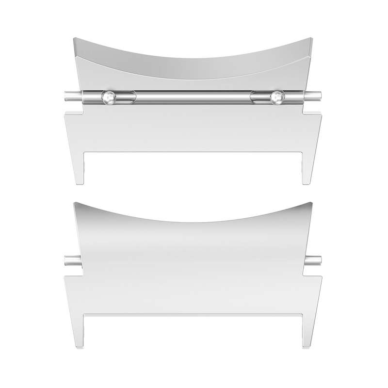 For Samsung Galaxy Watch 6 / 6 Classic 1 Pair Stainless Steel Metal Watch Band Connector(Silver)