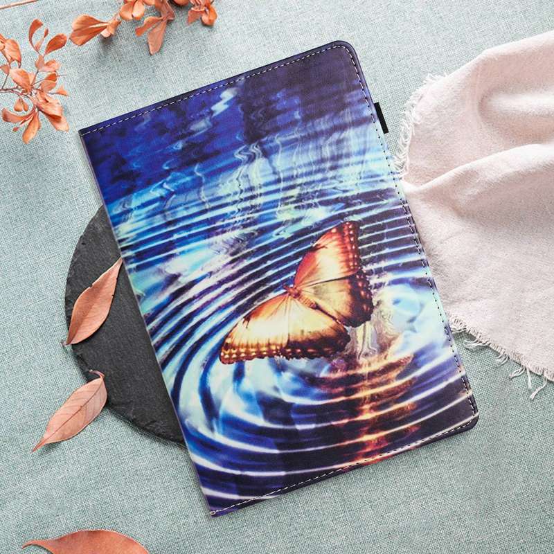 For iPad Pro 11 2024 Sewing Litchi Texture Smart Leather Tablet Case(Butterfly)