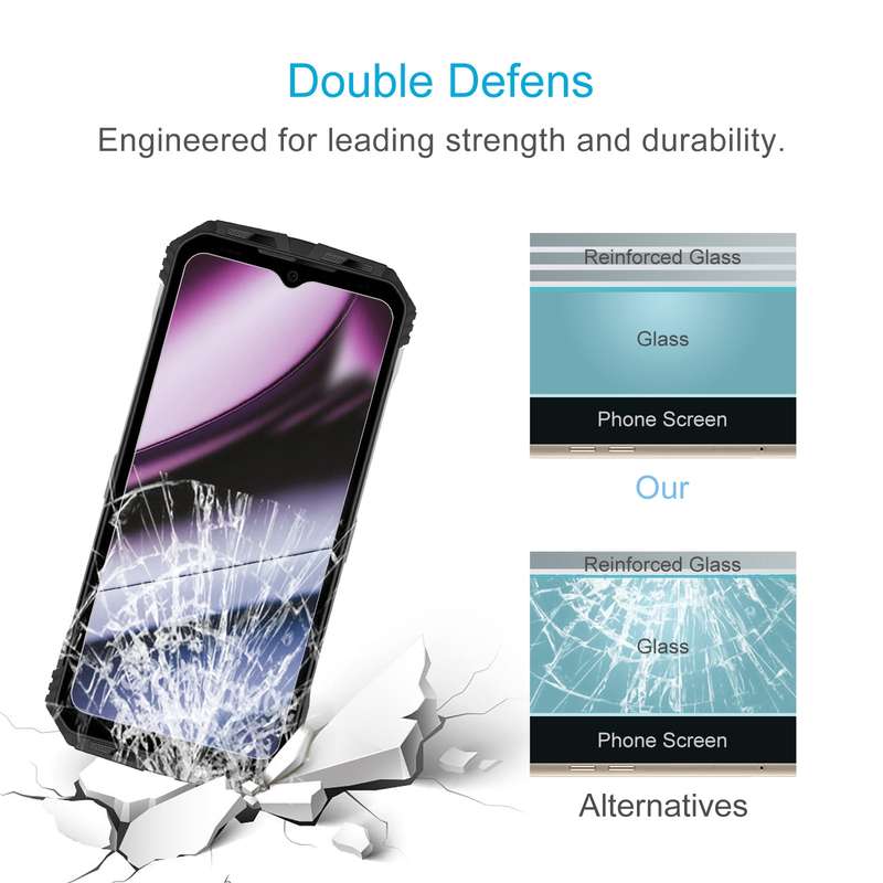 For DOOGEE S110 50pcs 0.26mm 9H 2.5D Tempered Glass Film