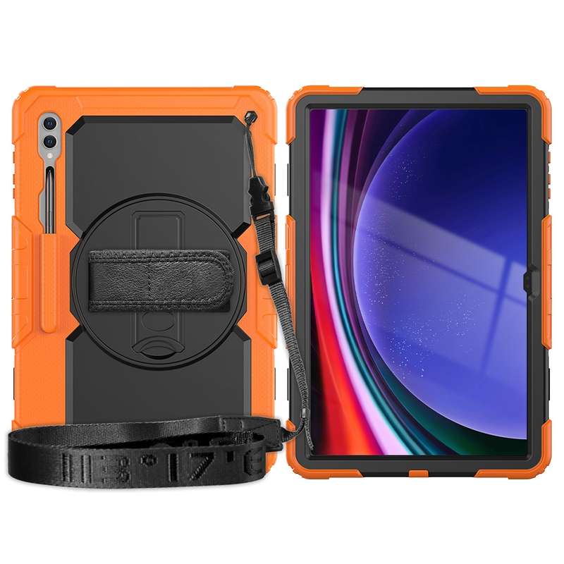 For Samsung Galaxy Tab S9 Ultra / S10 Ultra Silicone + PC Tablet Case(Black)