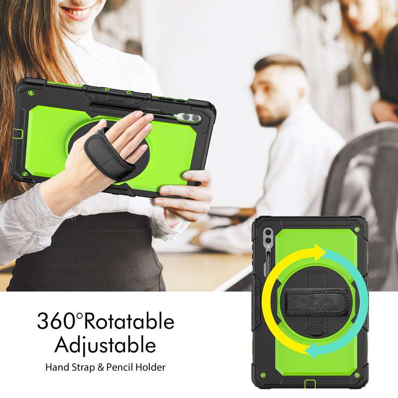 For Samsung Galaxy Tab S9 Ultra / S10 Ultra Silicone + PC Tablet Case(Black)