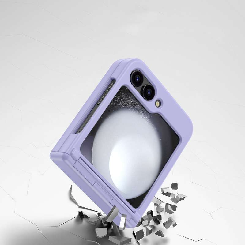 For Samsung Galaxy Z Flip5 Hinge Full Coverage Phone Case(Purple)