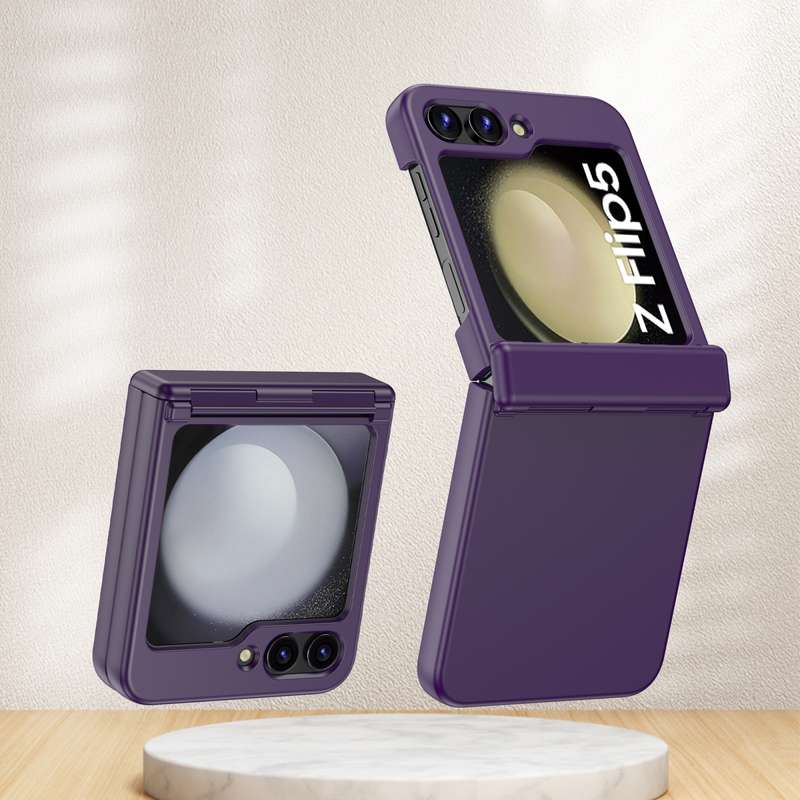 For Samsung Galaxy Z Flip5 Hinge Full Coverage Phone Case(Purple)