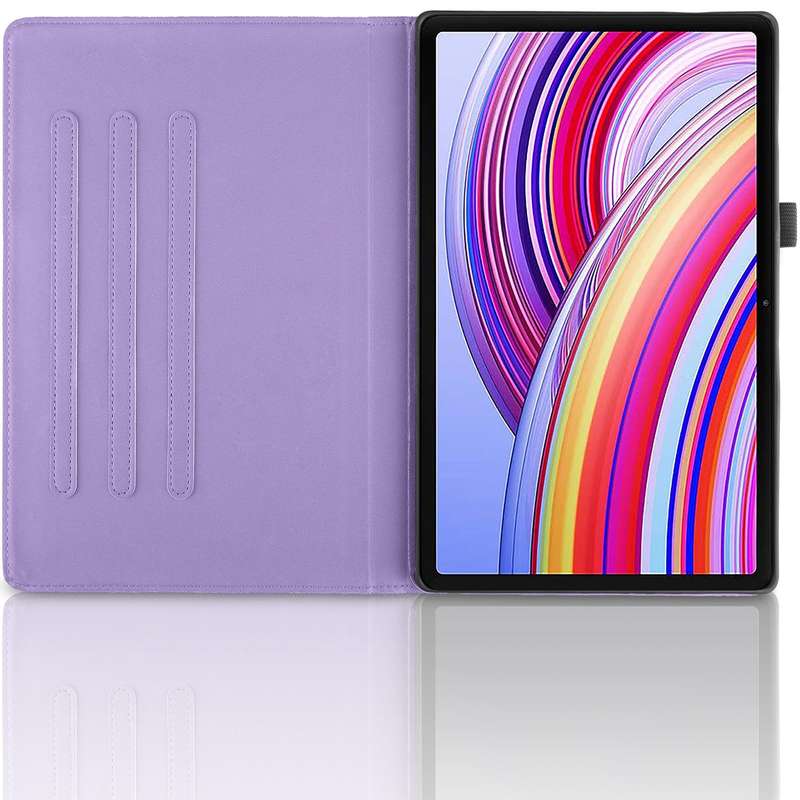 For Xiaomi Redmi Pad Pro 12.1 Tree Life Embossed Rotation Leather Smart Tablet Case(Purple)