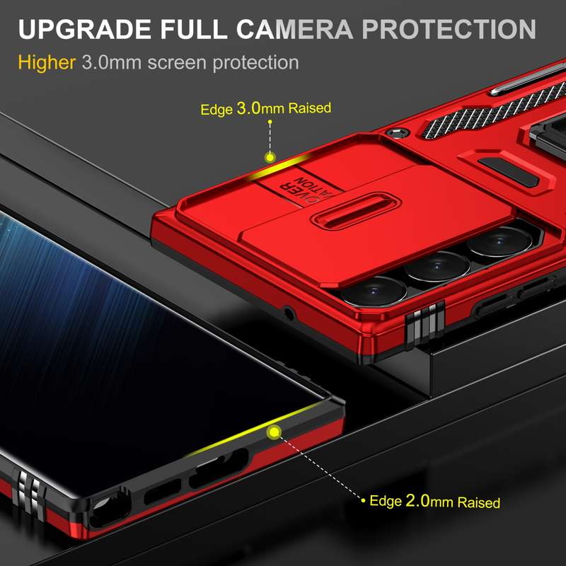 For Samsung Galaxy Z Fold5 5G Transparent Electroplating All-inclusive Folding Phone Case(Champagne