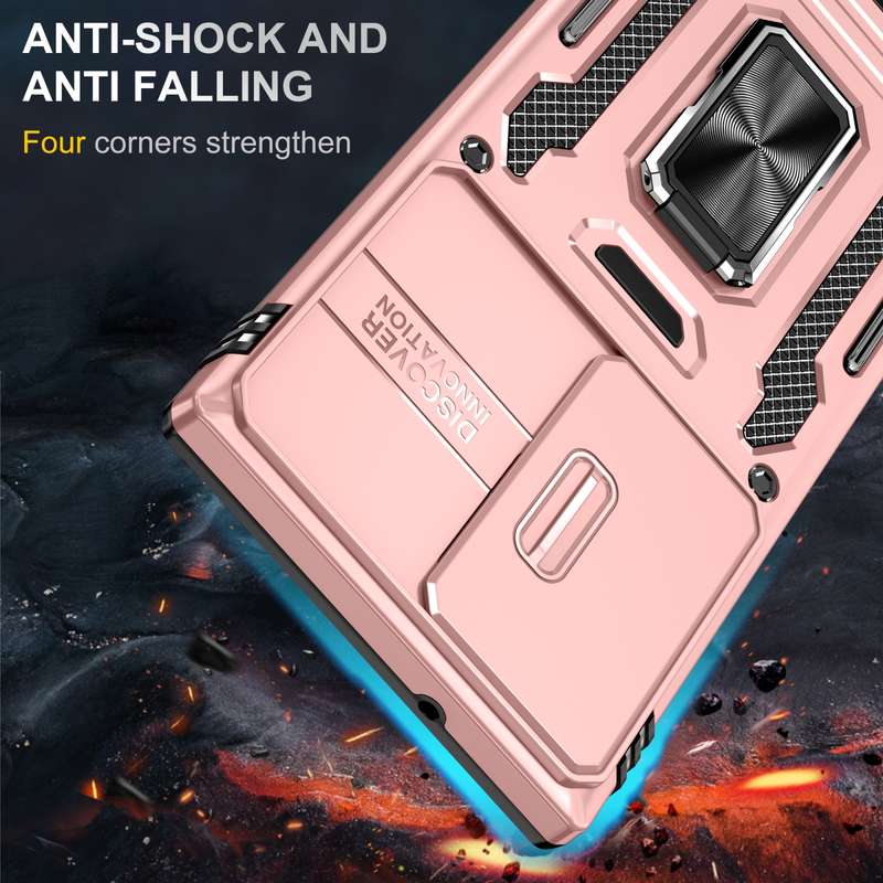 For Samsung Galaxy S24 Ultra 5G Armor PC + TPU Camera Shield Phone Case(Alpine Green)