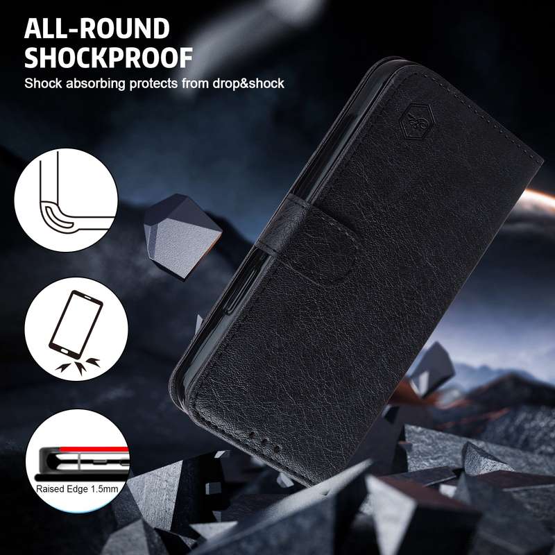 For Samsung Galaxy A24 4G Skin Feeling Oil Leather Texture PU + TPU Phone Case(Black)