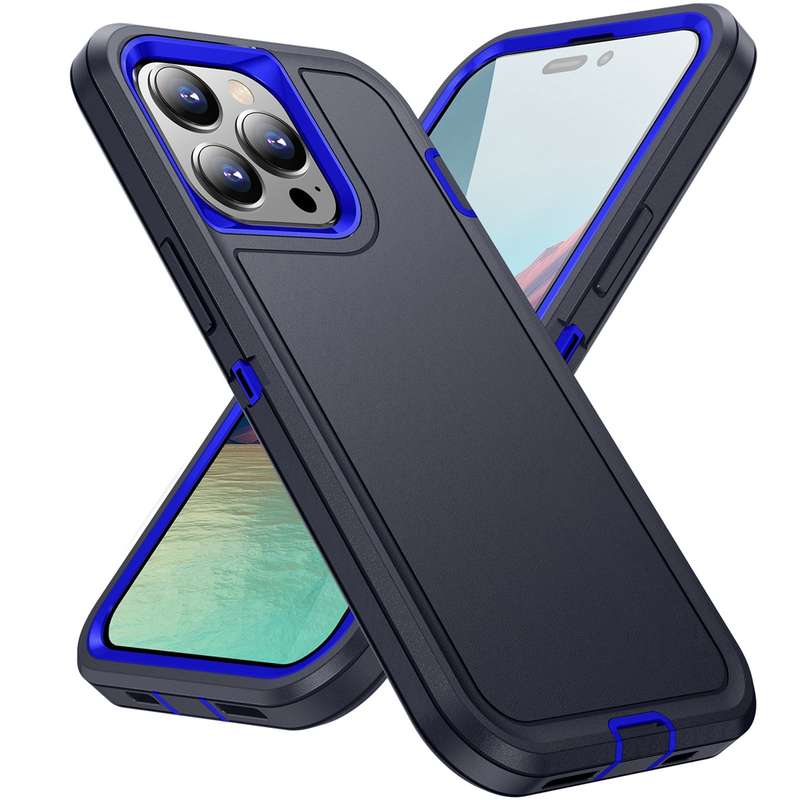 For iPhone 15 Pro Max Life Waterproof Rugged Phone Case(Purple + Pink)
