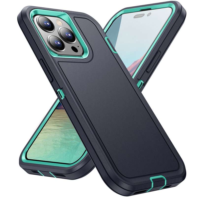 For iPhone 15 Pro Max Life Waterproof Rugged Phone Case(Purple + Pink)