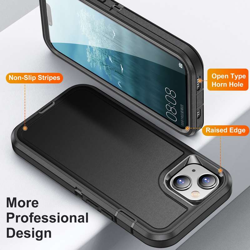 For iPhone 15 Life Waterproof Rugged Phone Case(Dark Blue + Royal Blue)