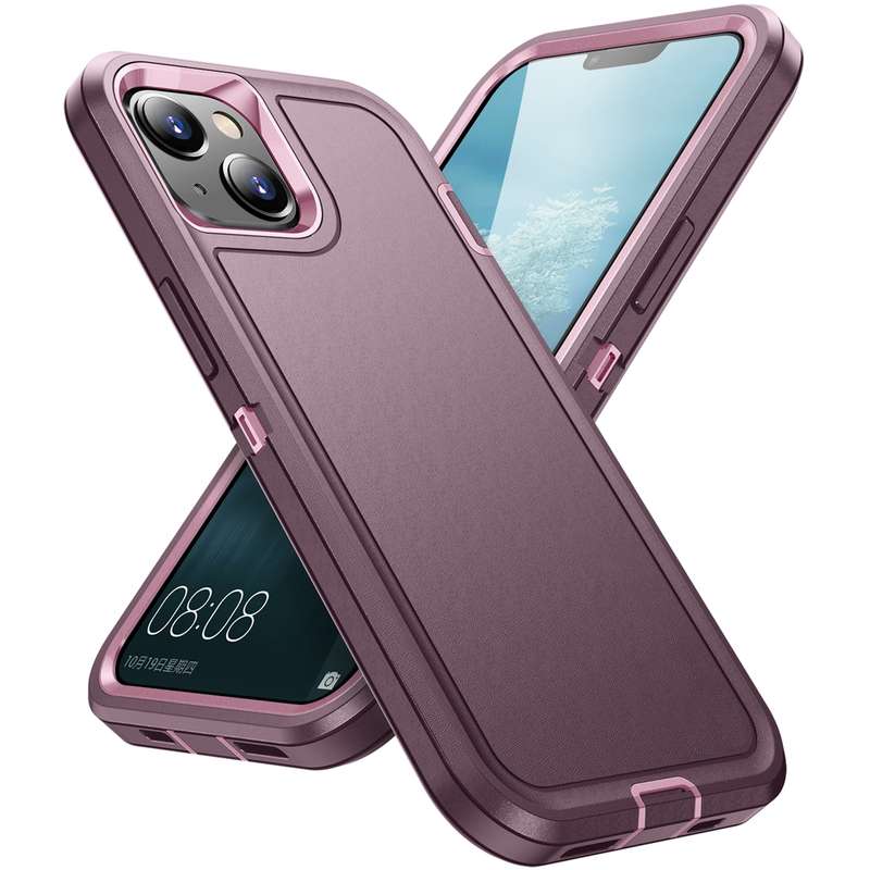 For iPhone 15 Life Waterproof Rugged Phone Case(Dark Blue + Light Blue)