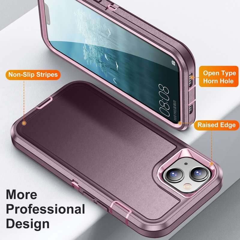 For iPhone 15 Life Waterproof Rugged Phone Case(Dark Blue + Light Blue)