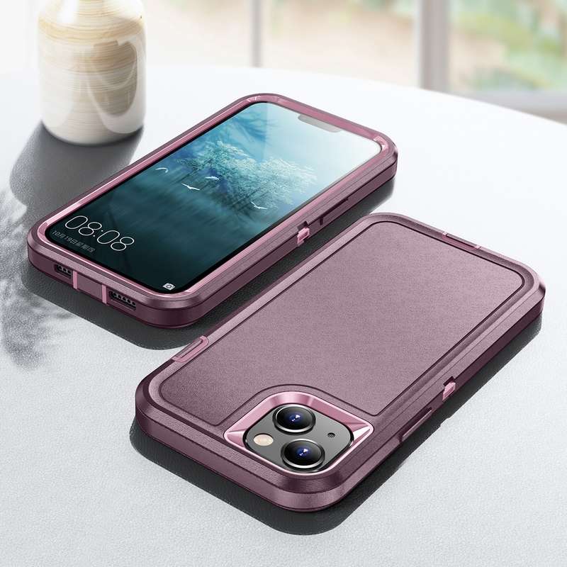 For iPhone 15 Life Waterproof Rugged Phone Case(Dark Blue + Light Blue)