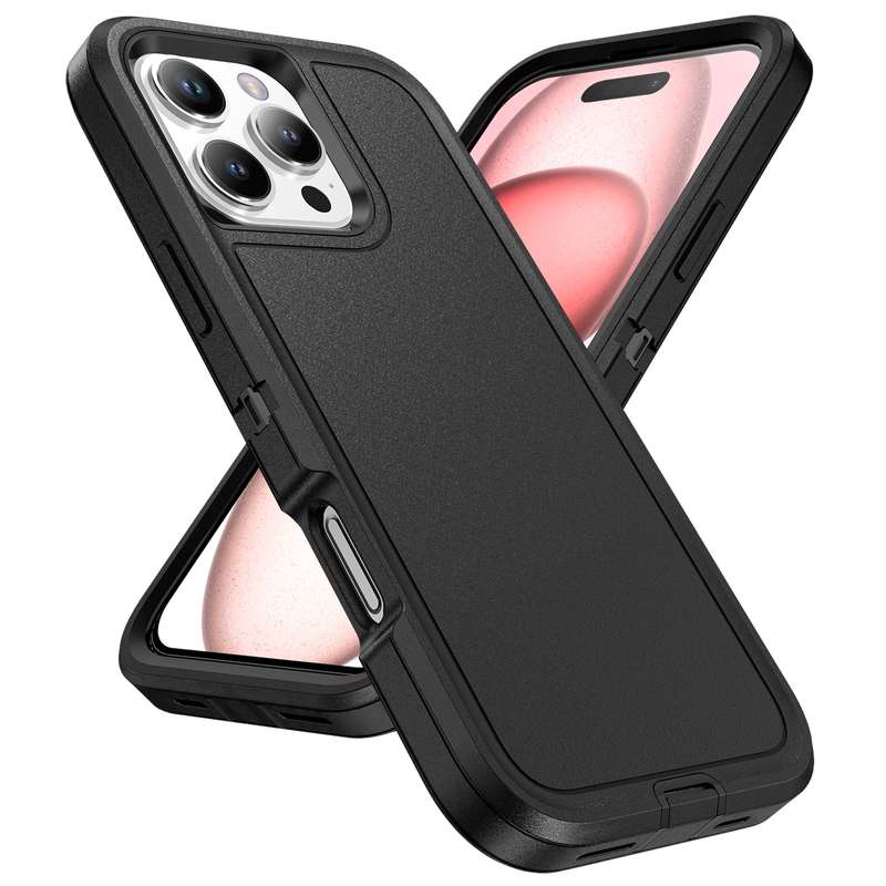 For iPhone 16 Pro Max Life Waterproof Rugged Phone Case(Black)