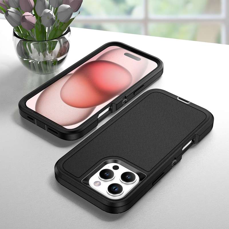 For iPhone 16 Pro Max Life Waterproof Rugged Phone Case(Black)