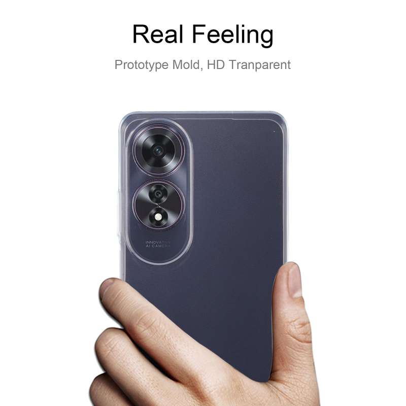 For OPPO A60 Ultra-thin Transparent TPU Phone Case