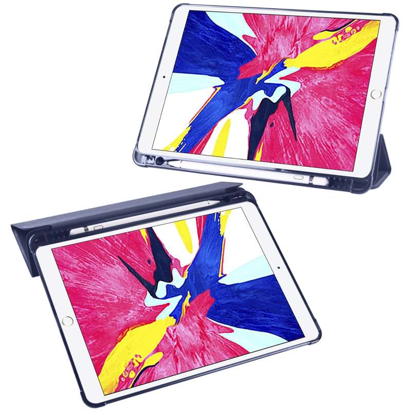 For iPad Pro 10.5 inch / Air 3 10.5 inch 3-folding Horizontal Flip PU Leather + Shockproof TPU Case