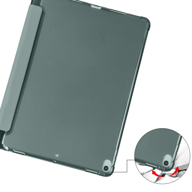 For iPad Pro 10.5 inch / Air 3 10.5 inch 3-folding Horizontal Flip PU Leather + Shockproof TPU Case