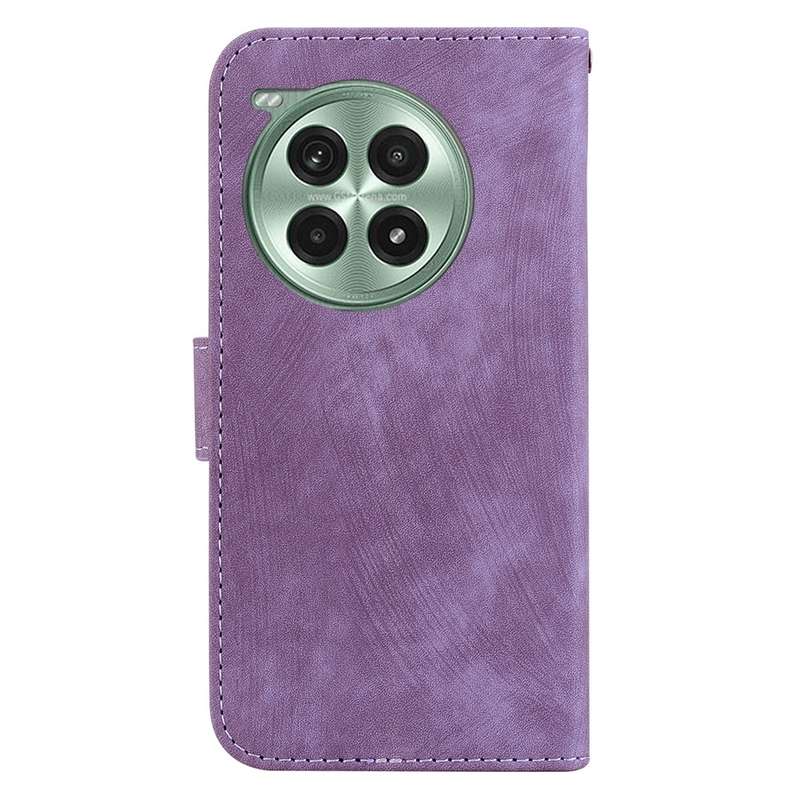 For OnePlus Ace 3 Pro Little Tiger Embossed Leather Phone Case(Purple)