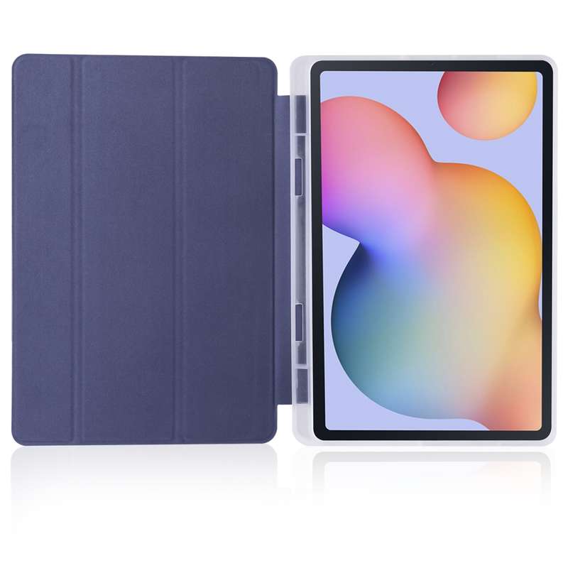 For Samsung Galaxy Tab S6 Lite P610 3-folding Horizontal Flip PU Leather + Shockproof TPU Case with