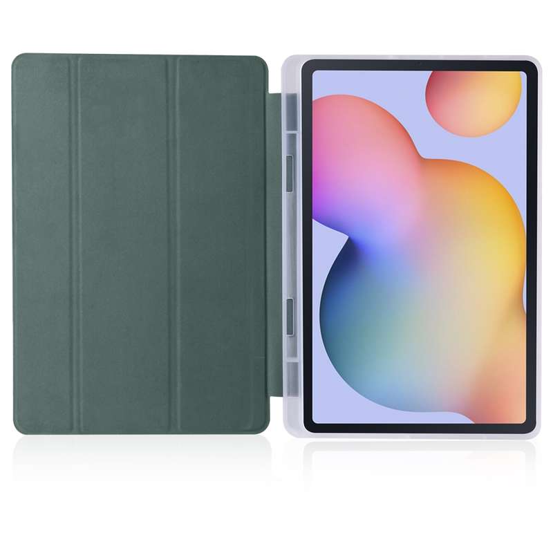 For Samsung Galaxy Tab S6 Lite P610 3-folding Horizontal Flip PU Leather + Shockproof TPU Case with