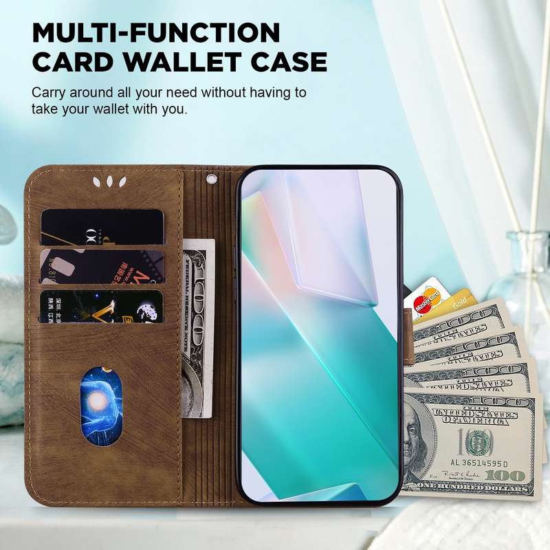 For  OPPO Reno11 Pro 5G Global Little Tiger Embossed Leather Phone Case(Brown)