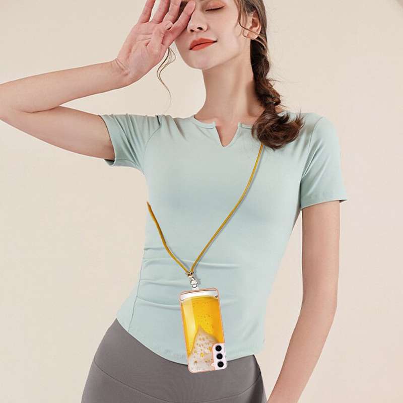 For Samsung Galaxy S22 5G Electroplating Dual-side IMD Phone Case with Lanyard(Equation)