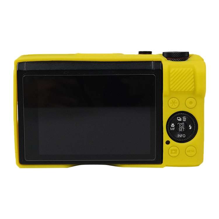 For Canon PowerShot G7 X Mark III / G7X3 Soft Silicone Protective Case with Lens Cover(Black)