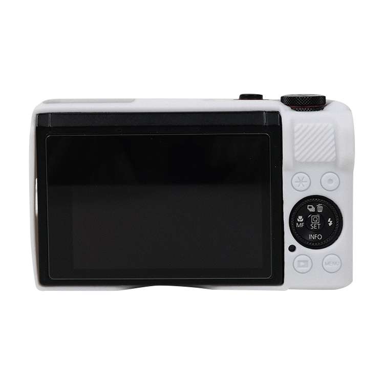 For Canon PowerShot G7 X Mark III / G7X3 Soft Silicone Protective Case with Lens Cover(Black)