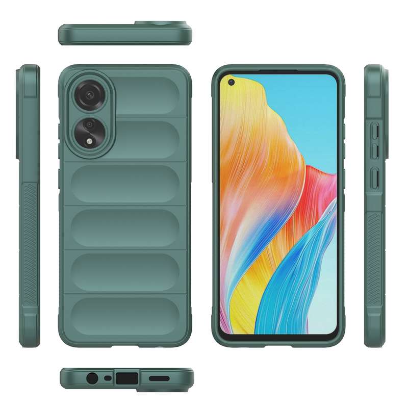 For OPPO A78 4G Global Magic Shield TPU + Flannel Phone Case(White)