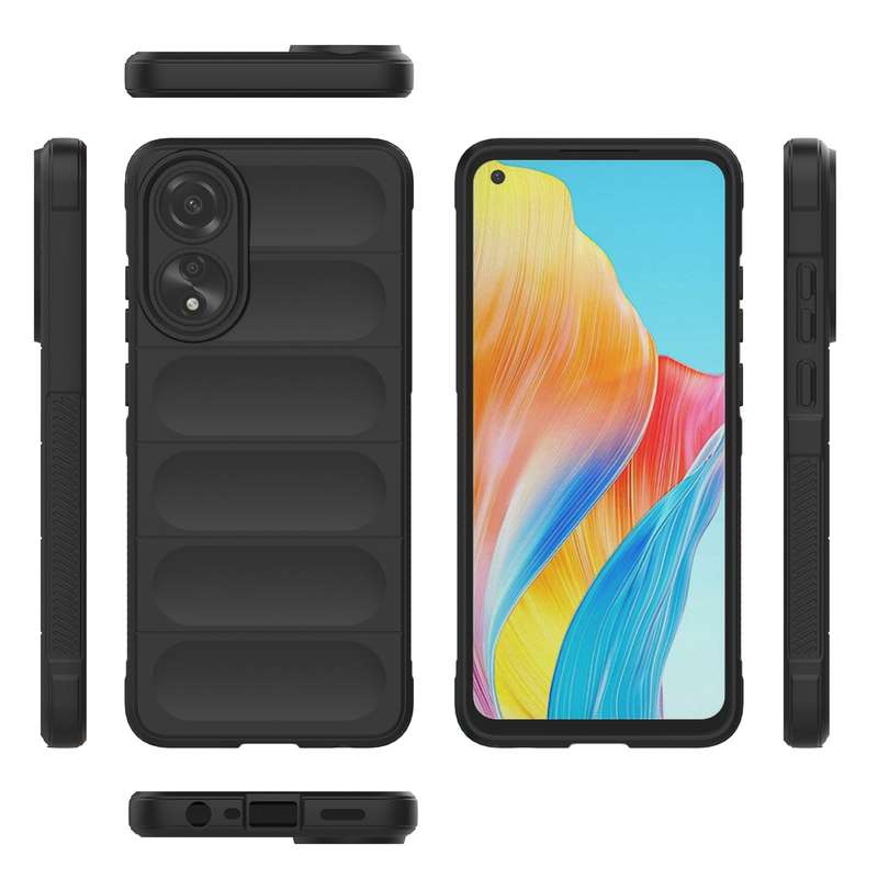 For OPPO A78 4G Global Magic Shield TPU + Flannel Phone Case(White)