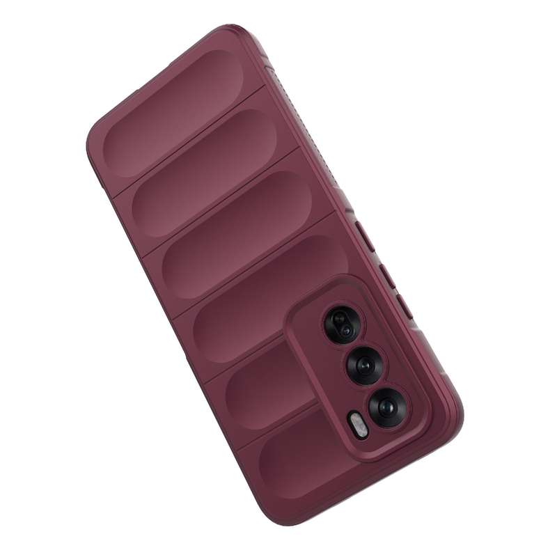 For OPPO Reno12 Global Magic Shield TPU + Flannel Phone Case(Purple)