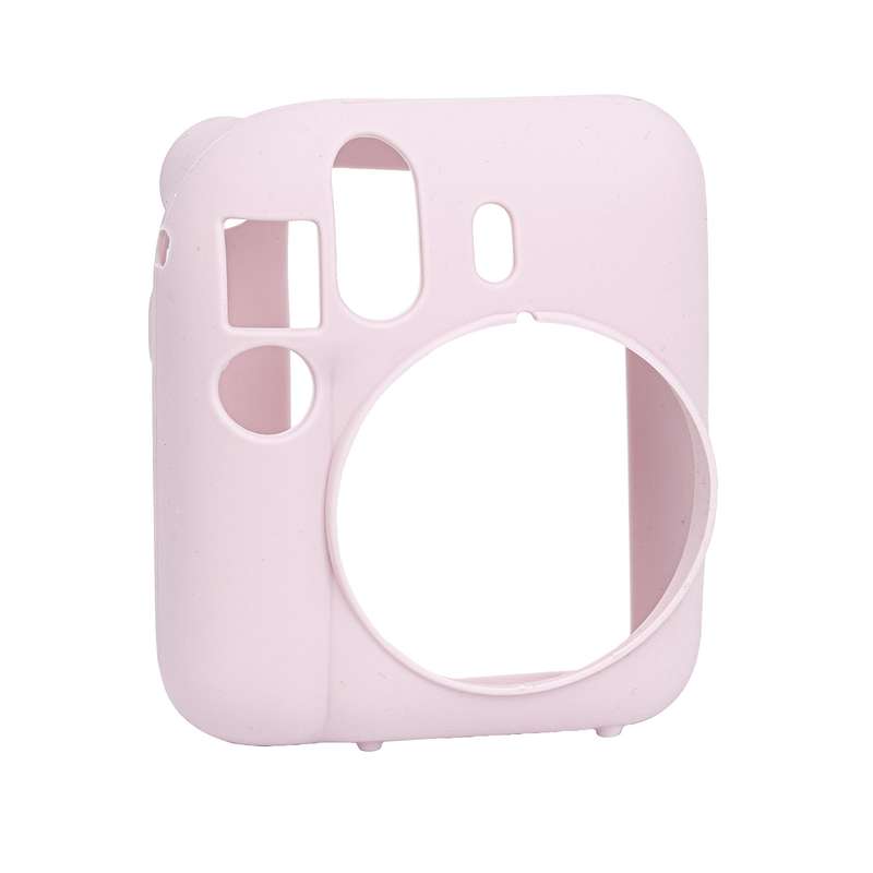 For FUJIFILM instax mini 12 Soft Silicone Camera Protective Case(Pink Blue White)