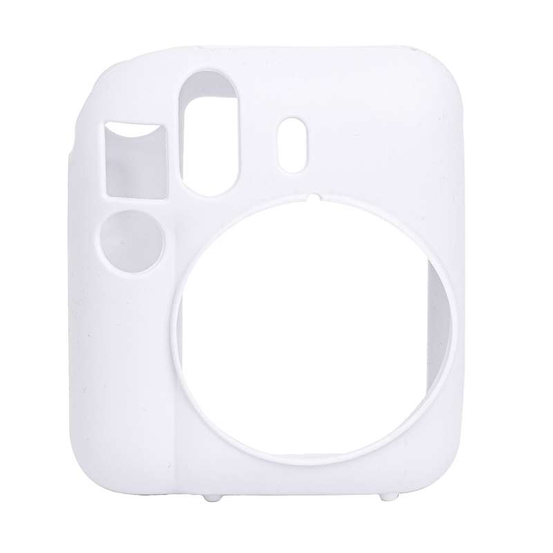 For FUJIFILM instax mini 12 Soft Silicone Camera Protective Case(Pink Blue White)