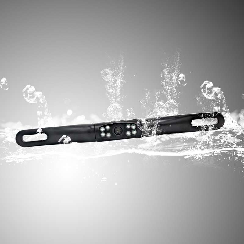 PZ703 413C-W Car Waterproof External Wireless Reversing Image Night Vision Camera + 4.3 inch Rearvie