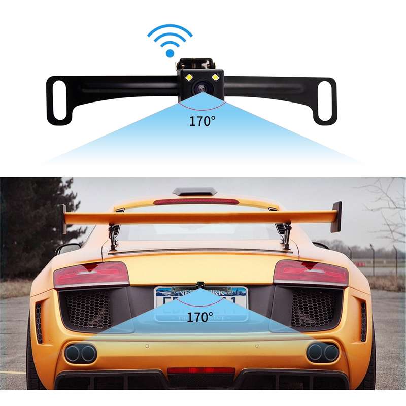 PZ709 437-W 7.0 inch TFT LCD Car External Wireless Rear View Monitor for Car Rearview Parking Video