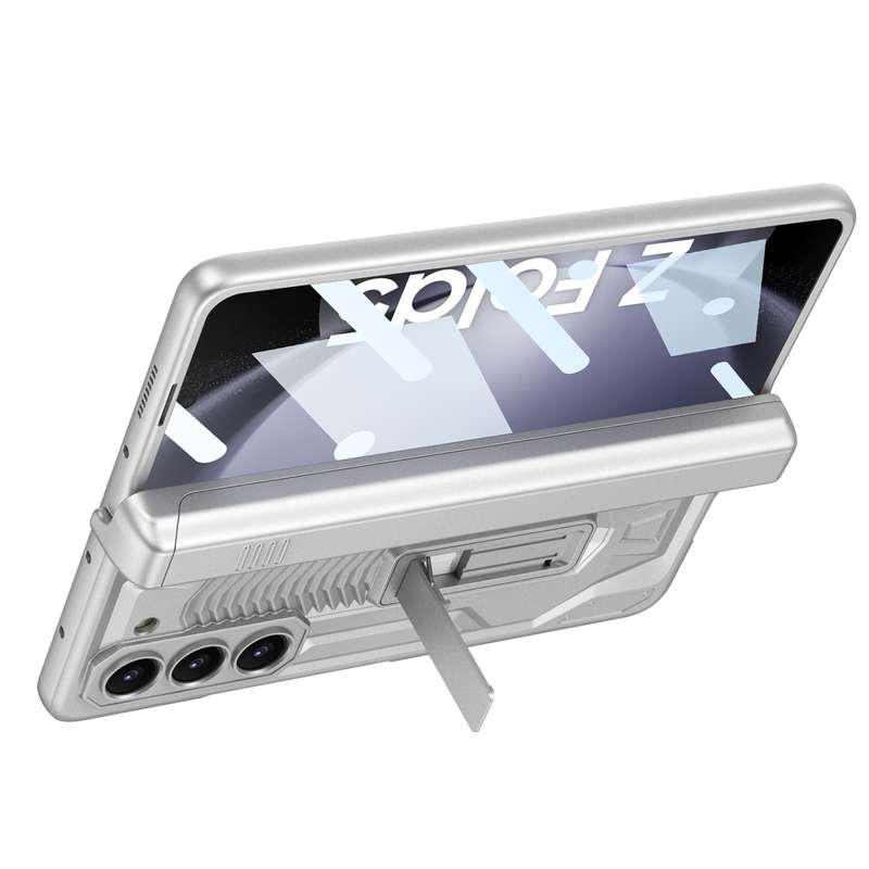 For Samsung Galaxy Z Fold5 GKK Integrated Folding Battle Shell PC Phone Case with Pen Box(Black)
