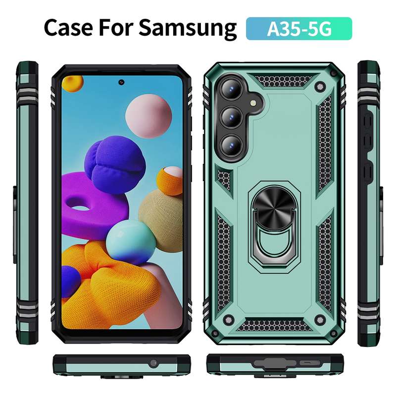 For Honor X9b Classic Tilt Strip Grain Magnetic PC Hybrid TPU Phone Case(Blue)