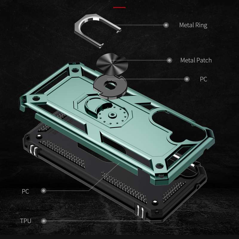 For Honor X9b Classic Tilt Strip Grain Magnetic PC Hybrid TPU Phone Case(Blue)