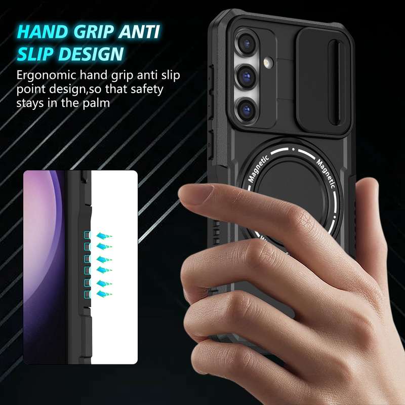 For Samsung Galaxy S10 RedPepper Transparent Dot Shockproof Waterproof PC + TPU Protective Case(Blac