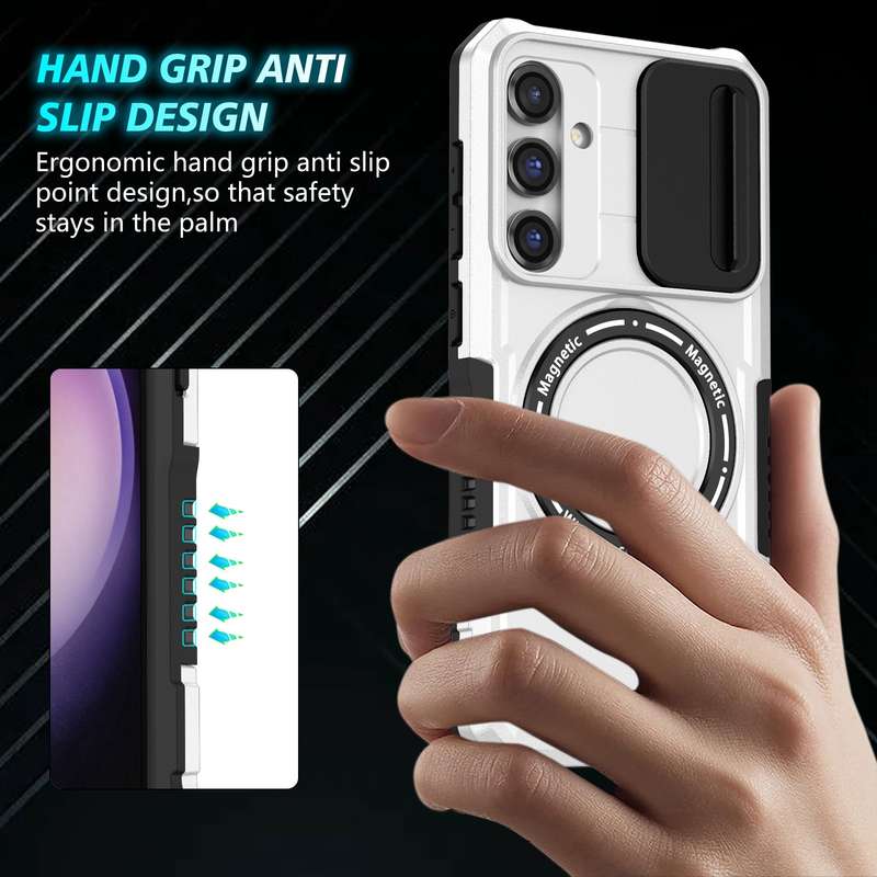 For Samsung Galaxy S10 RedPepper Transparent Dot Shockproof Waterproof PC + TPU Protective Case(Blac