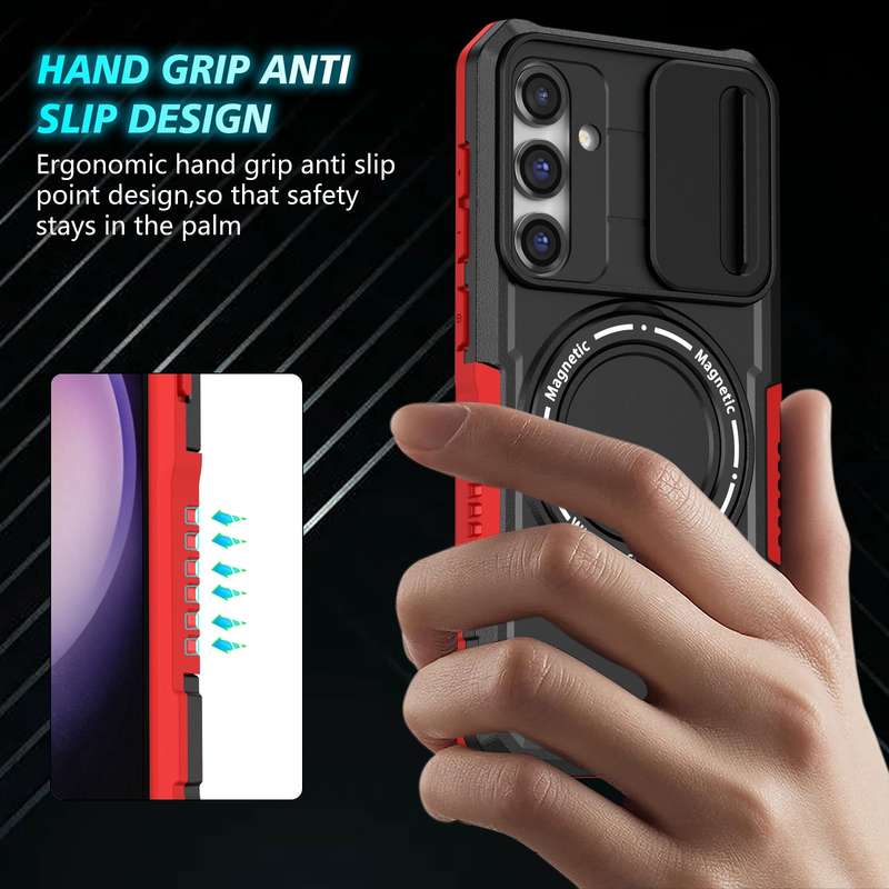 For Samsung Galaxy S10 RedPepper Transparent Dot Shockproof Waterproof PC + TPU Protective Case(Blac