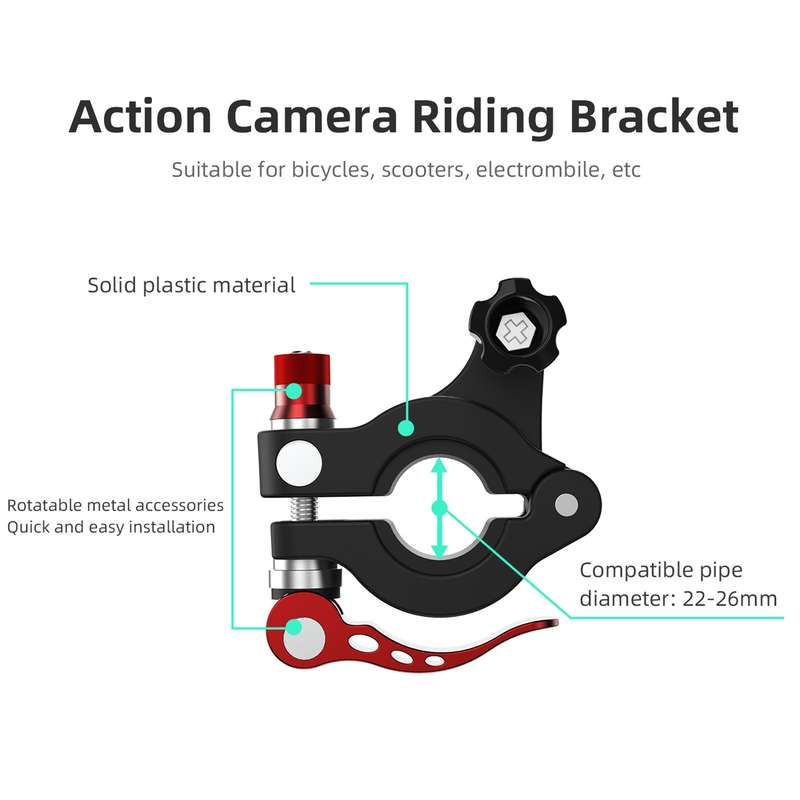 For DJI Air 3 / RC 2 Sunnylife ZJ669 Remote Control Riding Bracket(Black)