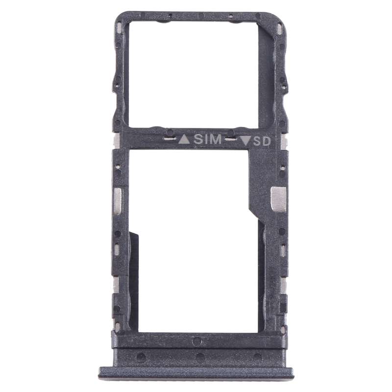 For TCL 40 XE Original SIM + Micro SD Card Tray(Black)