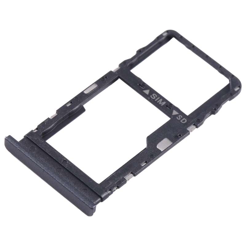 For TCL 40 XE Original SIM + Micro SD Card Tray(Black)