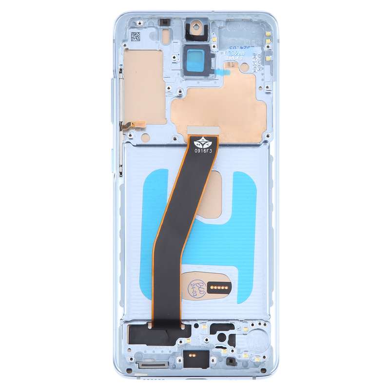 For Samsung Galaxy S20 SM-G980 TFT LCD Screen Digitizer Full Assembly with Frame, Not Supporting Fin
